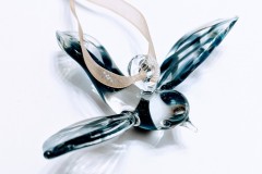 Dark Blue Bird Ornament
